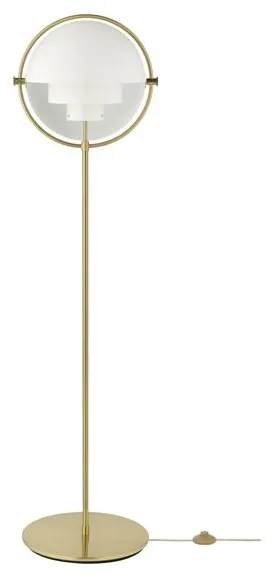 GUBI Multi-Lite Gulvlampe Messing og Hvit