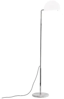 DCWéditions Mezzaluna Gulvlampe Krom/Hvit