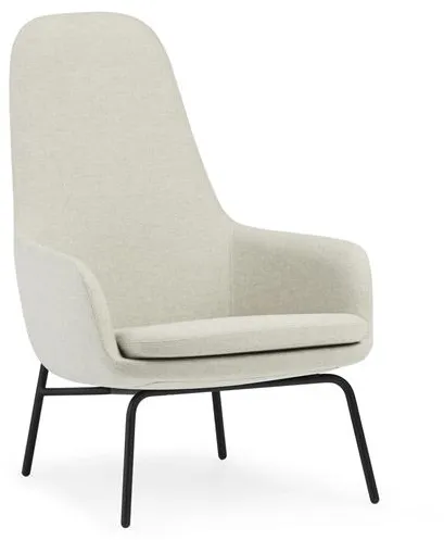 Normann Copenhagen Era Lenestol Høy Sort Stål/Main Line Flax MLF20