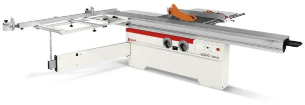 SCM Sirkelsag, SI 300 NOVA med vippbart blad og med rullebord.